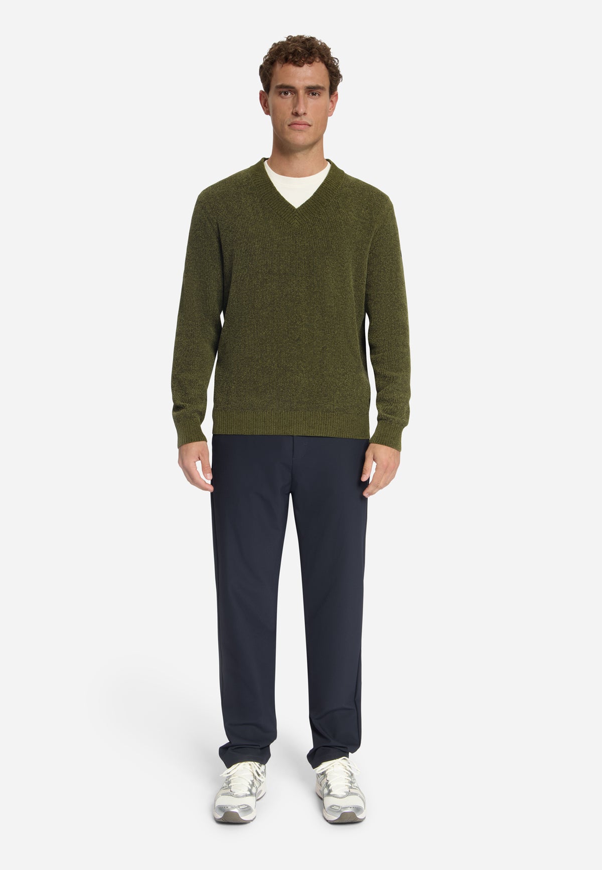 Pull doux à col en V | Moss