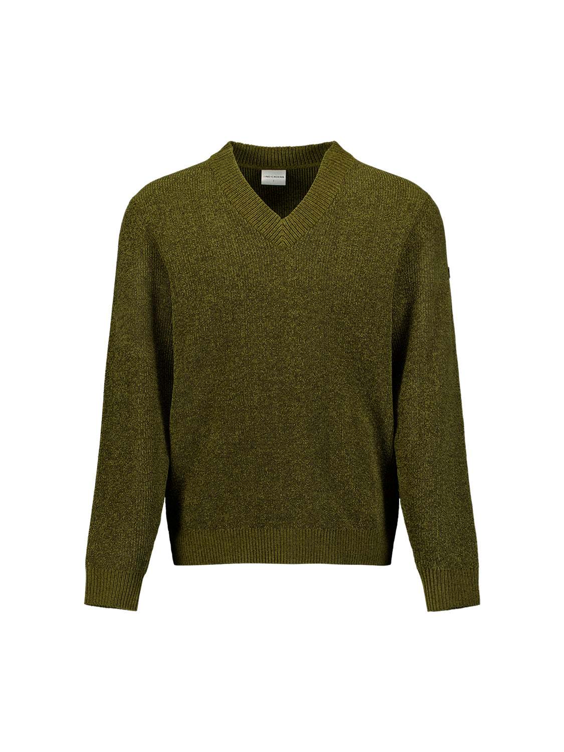 Zachte trui met V-hals | Moss
