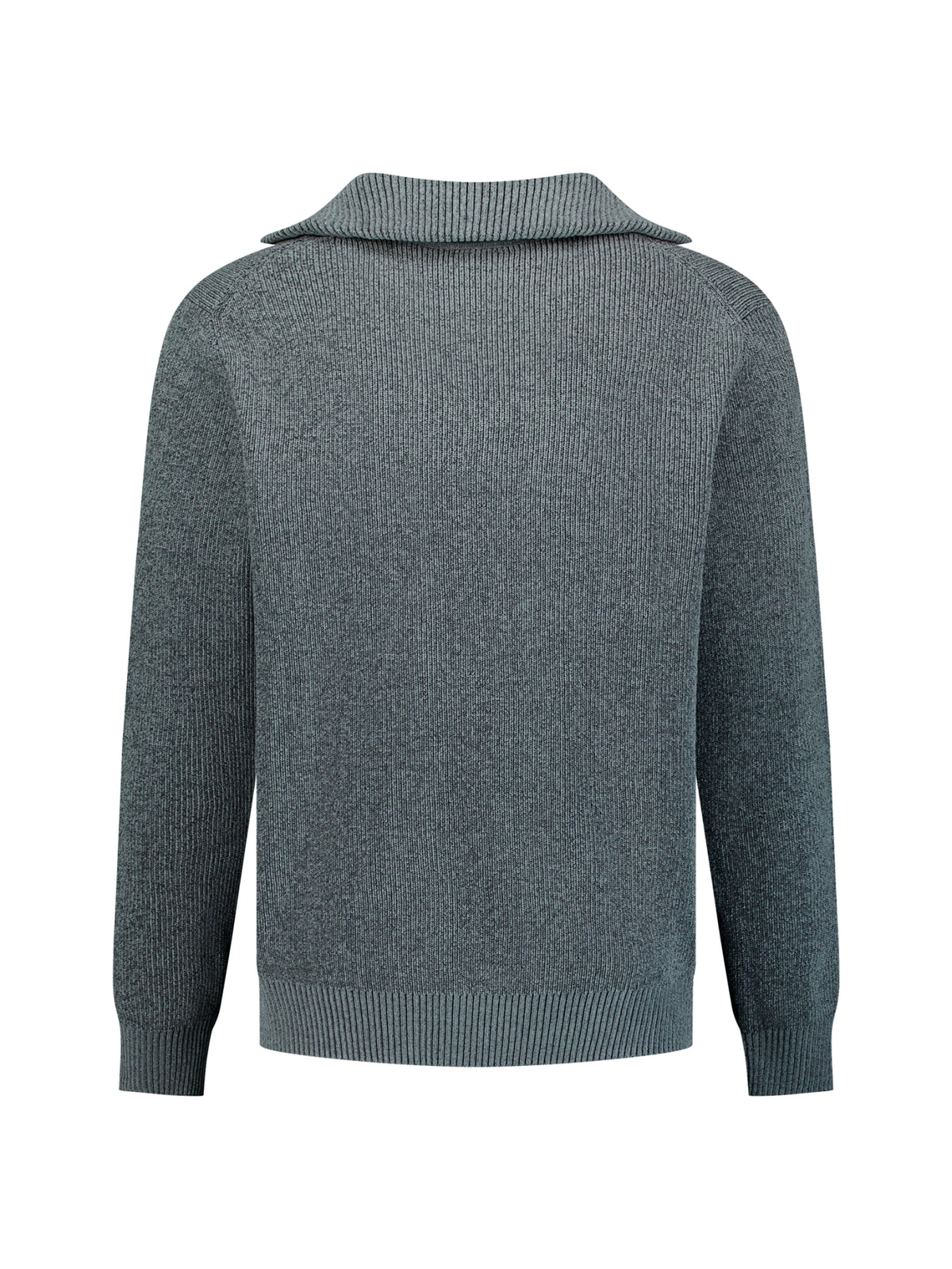 Zachte half-zip trui | Grey Melange