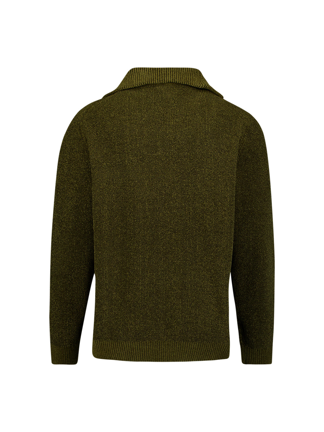 Zachte half-zip trui | Moss