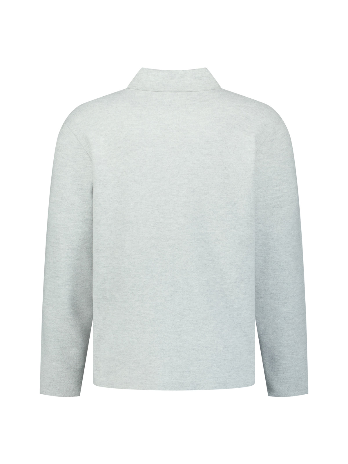 Pull polo doux au toucher | Light Grey Melange