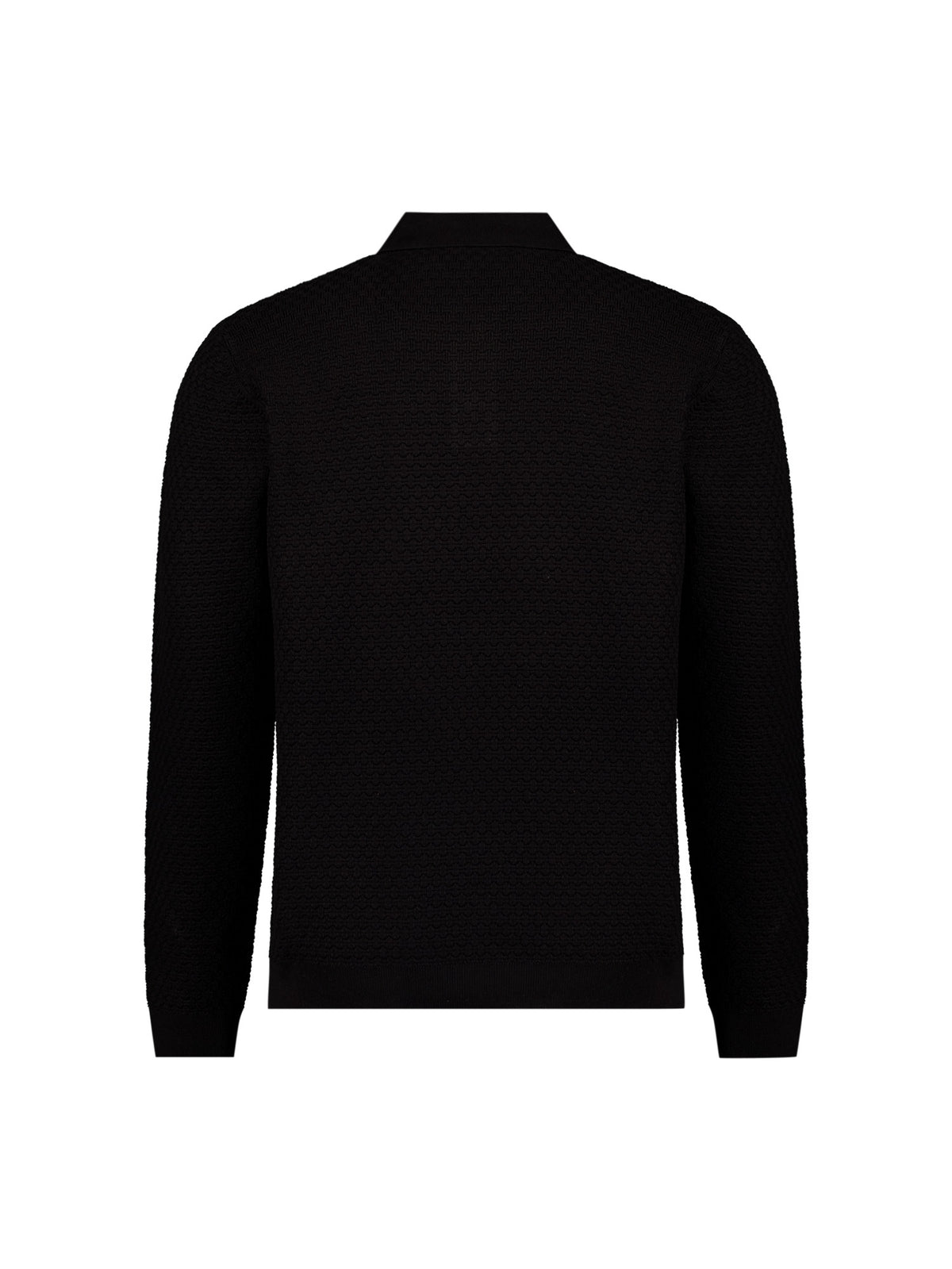 Jacquard-polotrui | Zwart