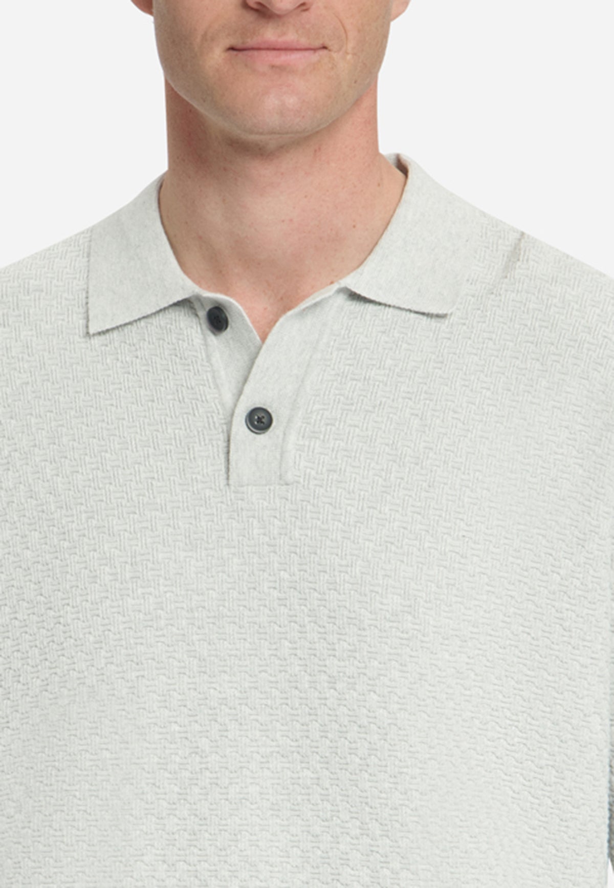 Jacquard-polotrui | Light Grey Melange
