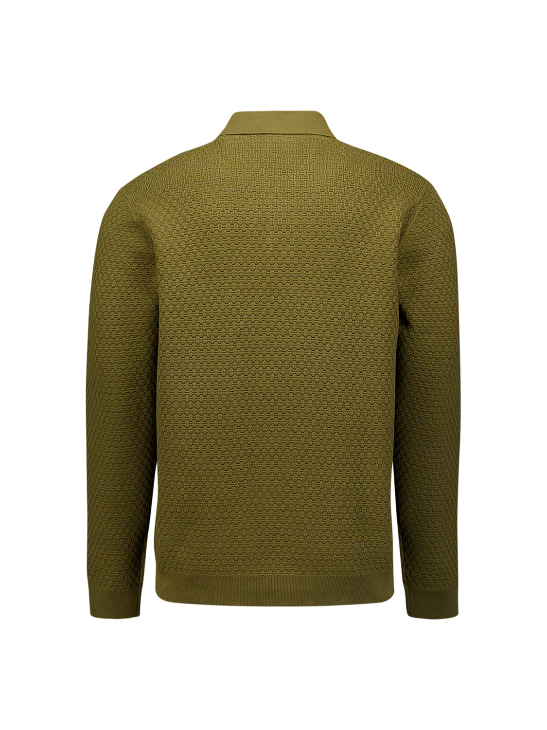 Pull polo jacquard | Moss