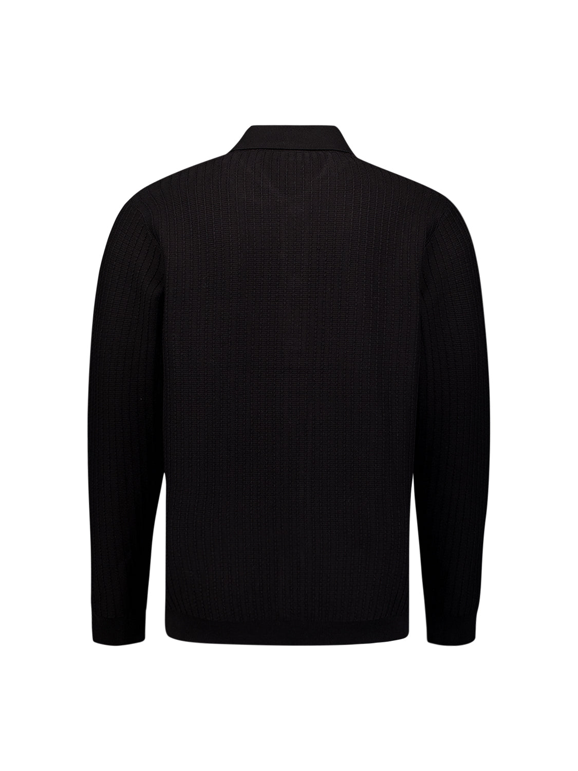 Cardigan à boutons texturé | Noir