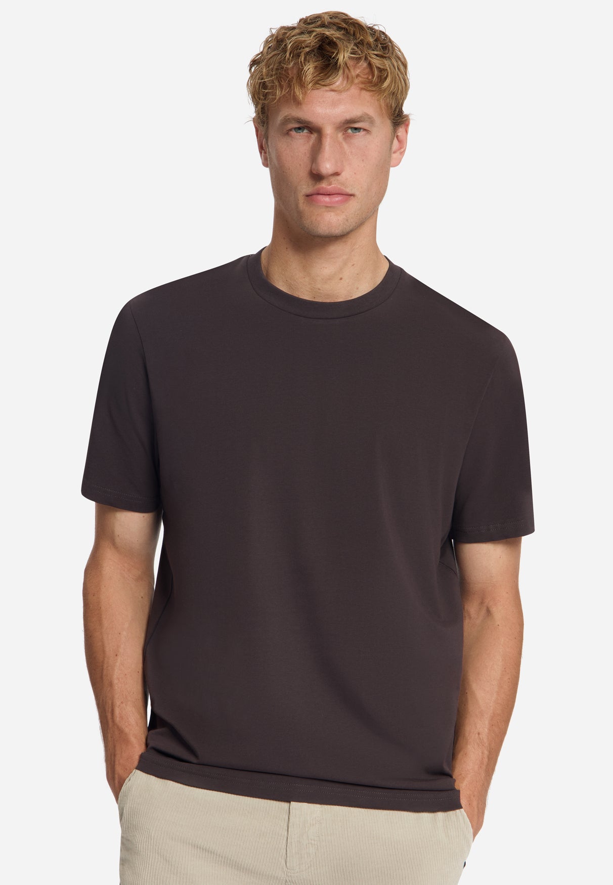 Stretch T-Shirt | Dark Brown