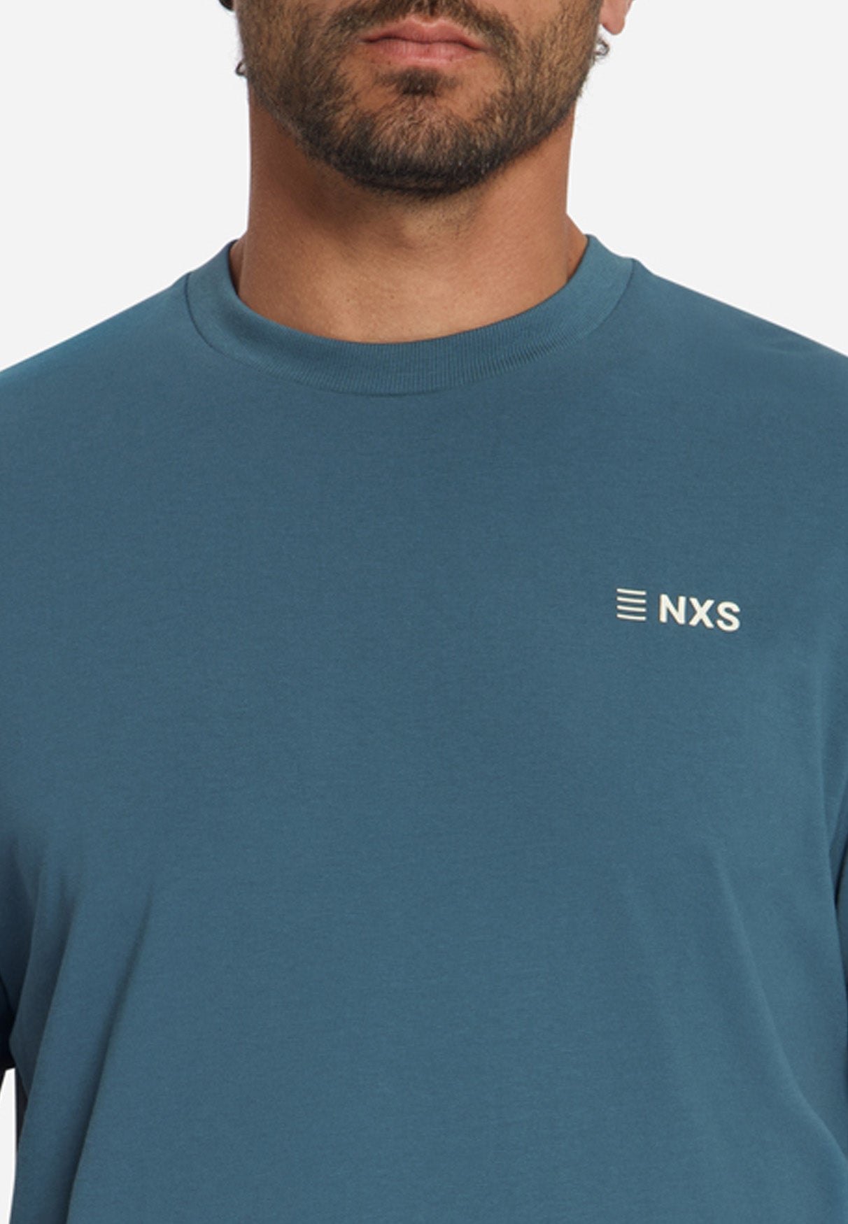 Back Print T-Shirt | Shadow Blue