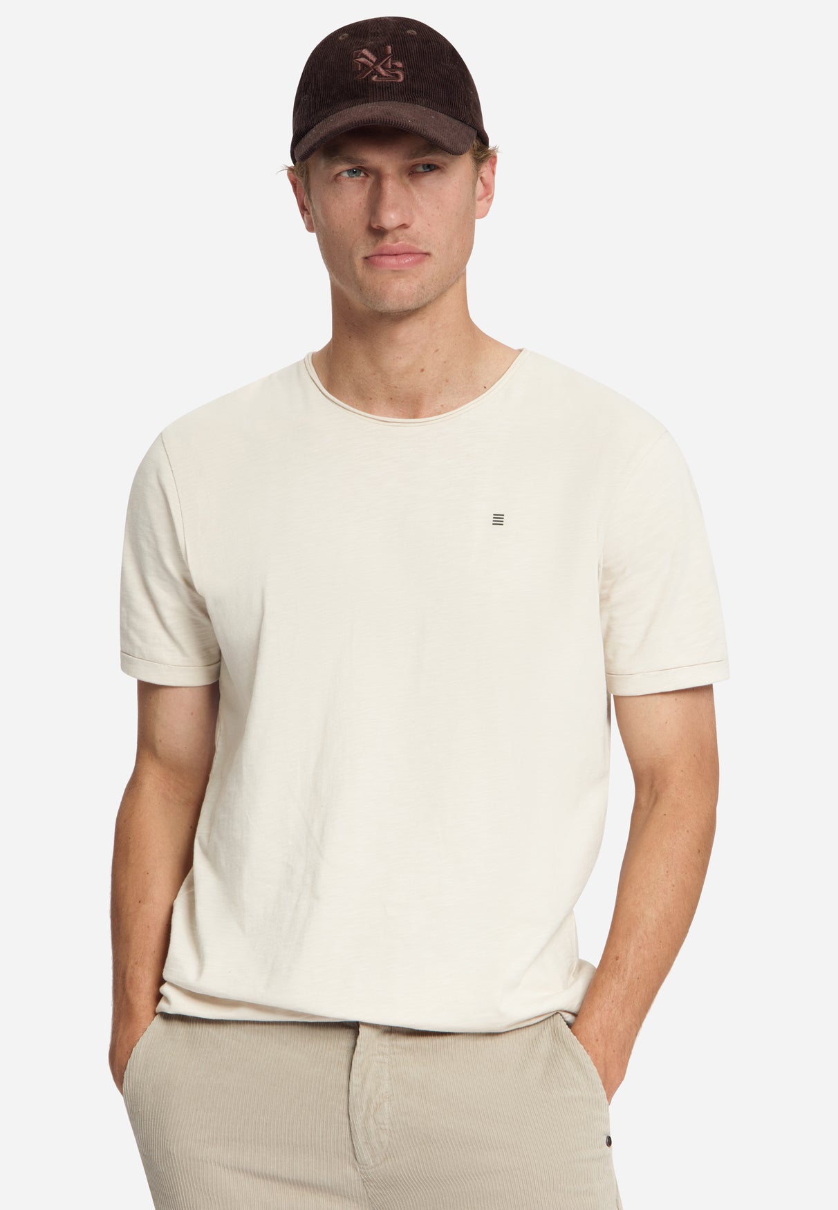T-shirt Slub en Coton | Stone