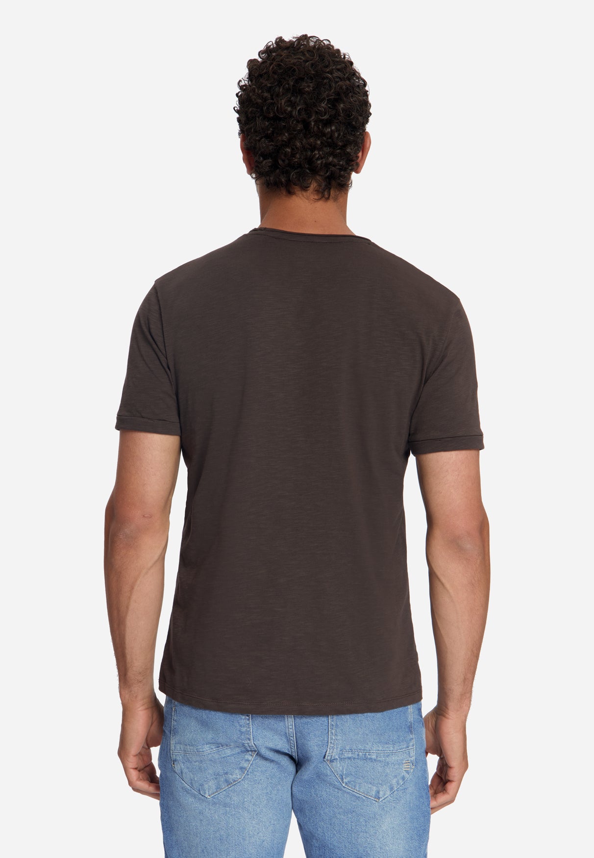 Cotton Slub T-Shirt | Dark Brown