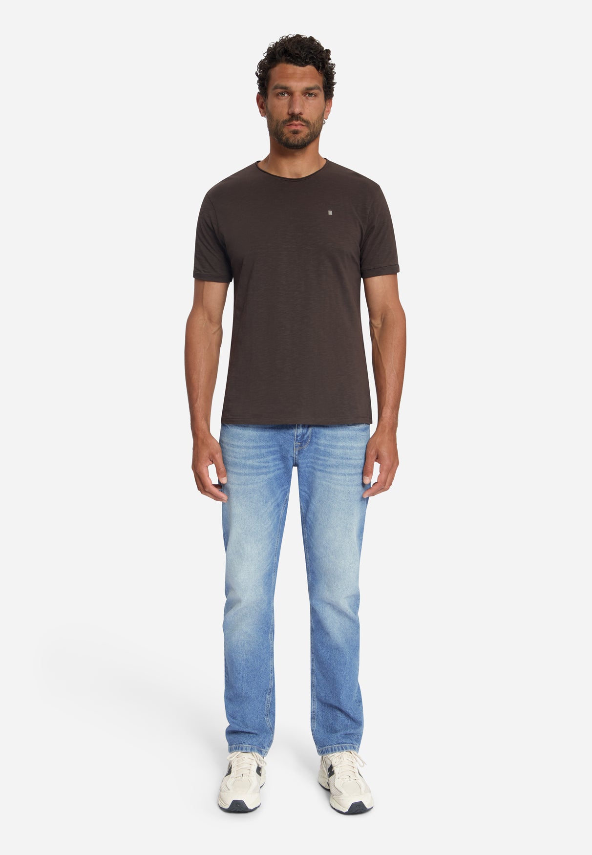 Cotton Slub T-Shirt | Dark Brown