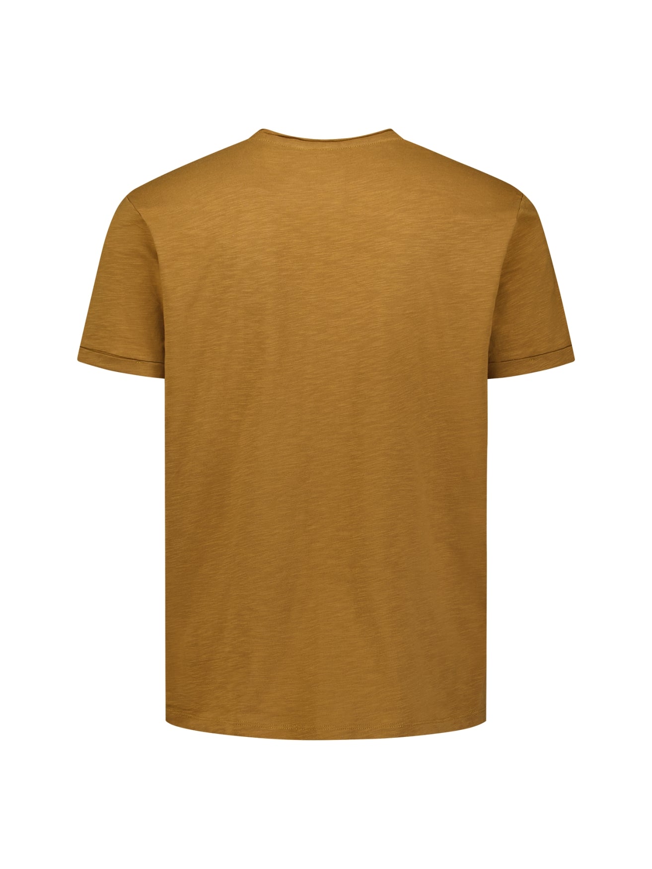 Katoenen Slub T-shirt | Caramel