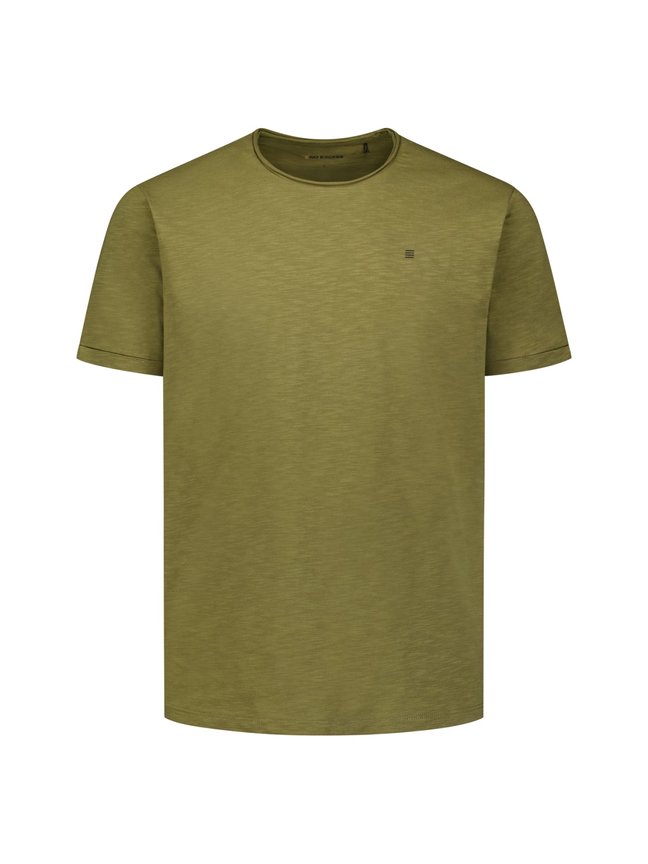 Katoenen Slub T-shirt | Moss