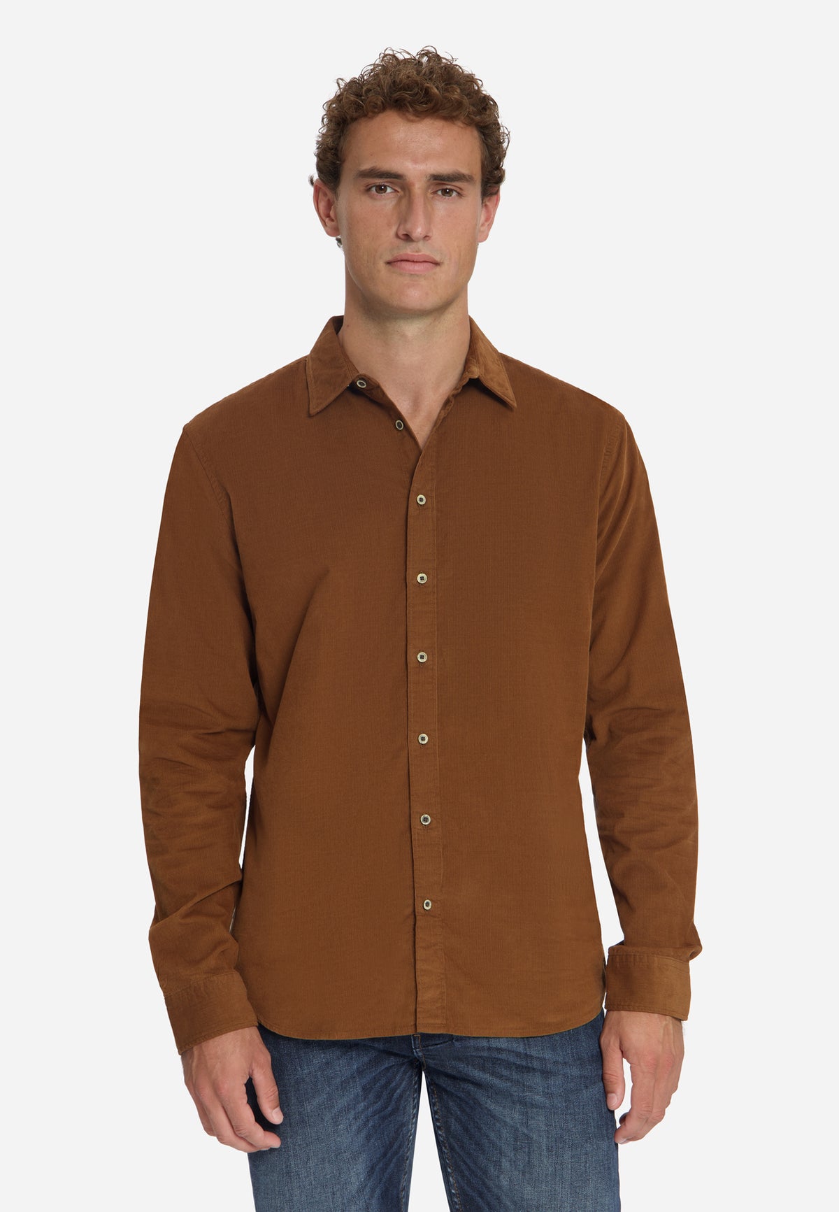 Chemise en Velours Côtelé | Caramel