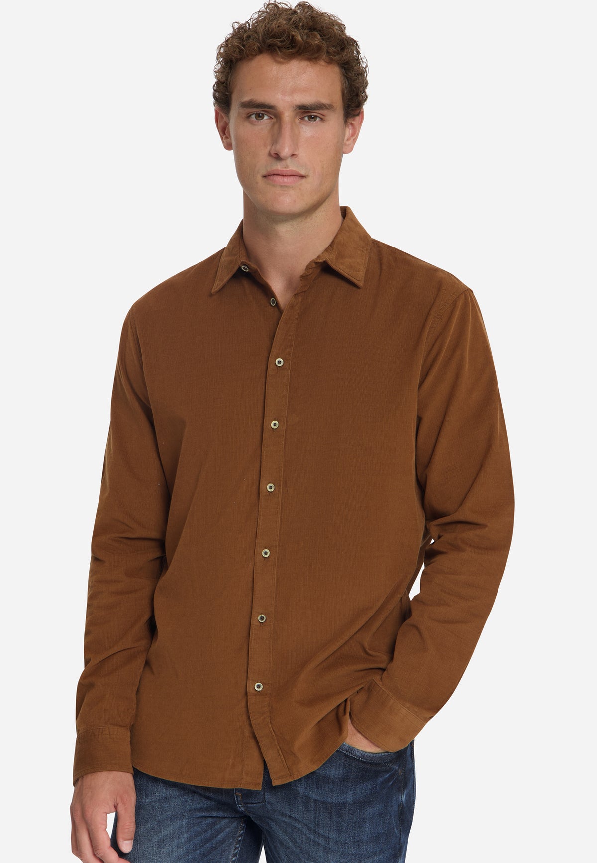 Corduroy Overhemd | Caramel