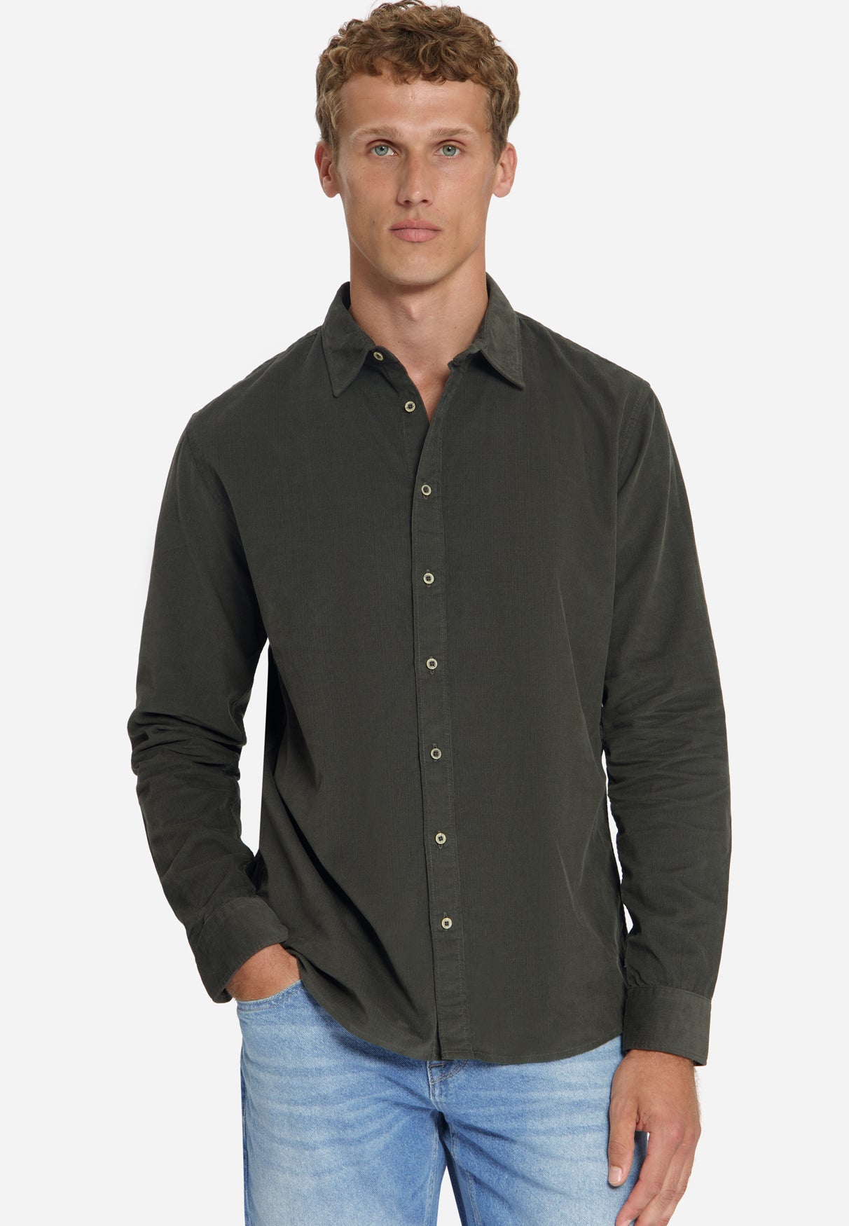 Corduroy Shirt | Army