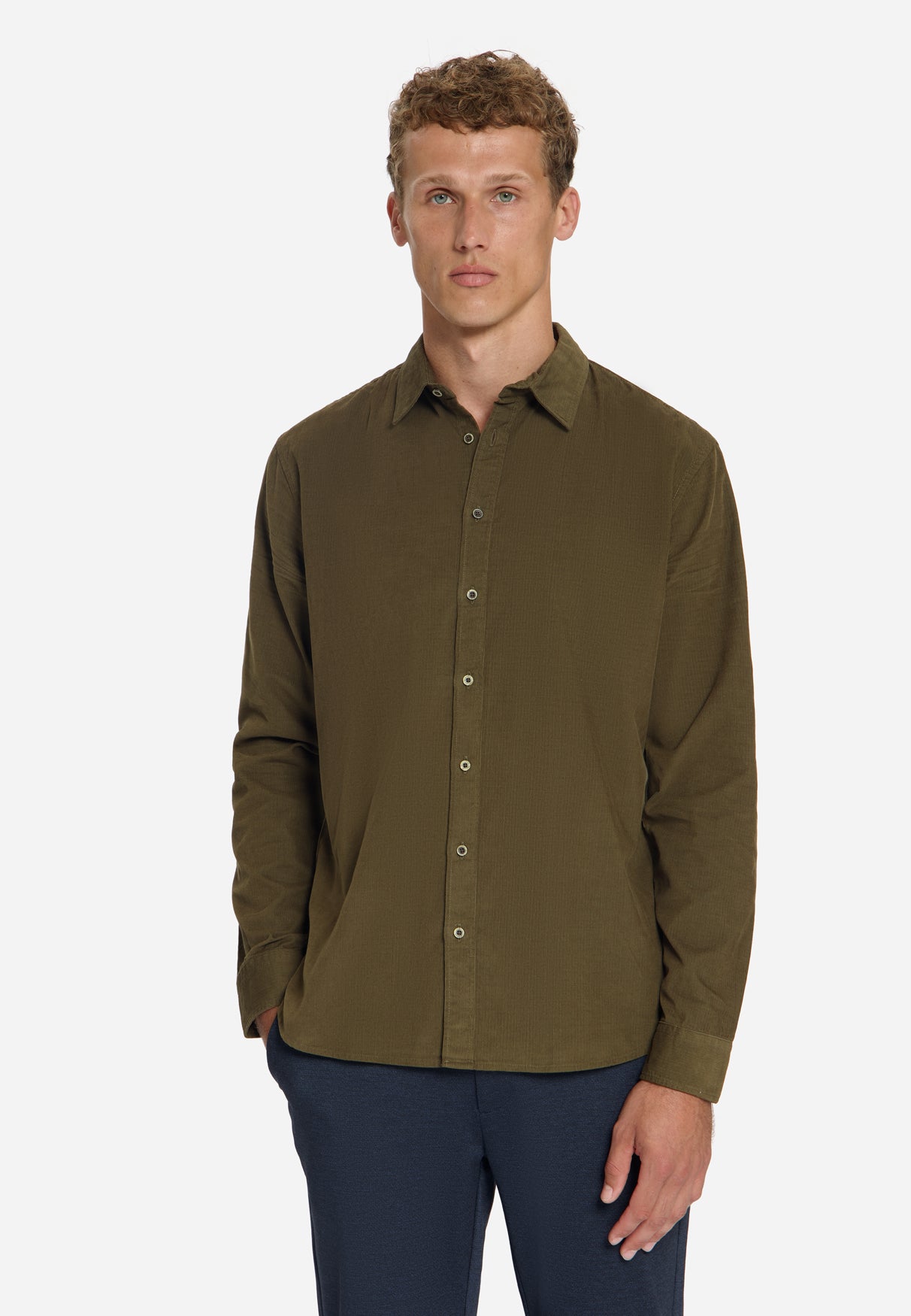 Corduroy Shirt | Moss