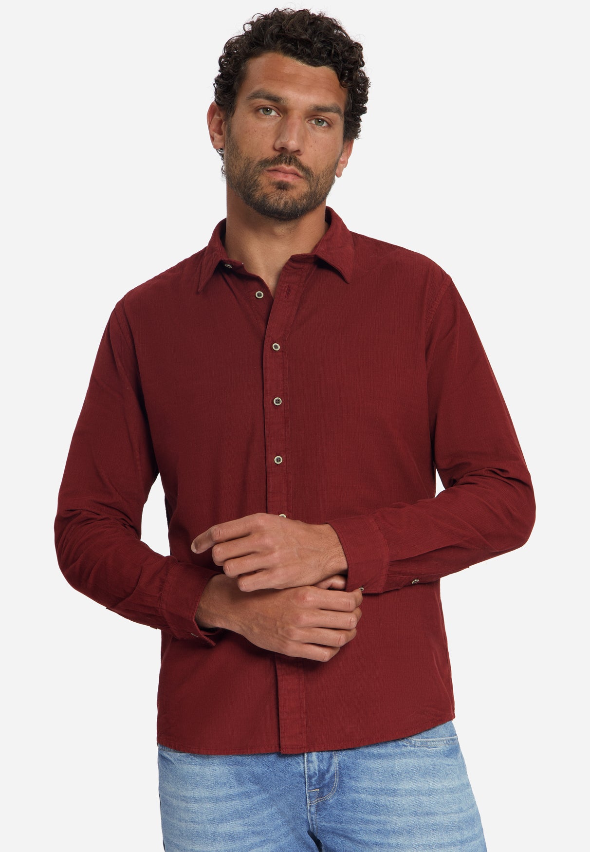 Overhemd van fijn corduroy | Cayenne