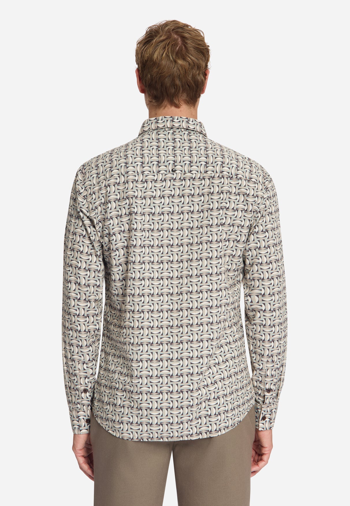 Allover Print Shirt | Stone