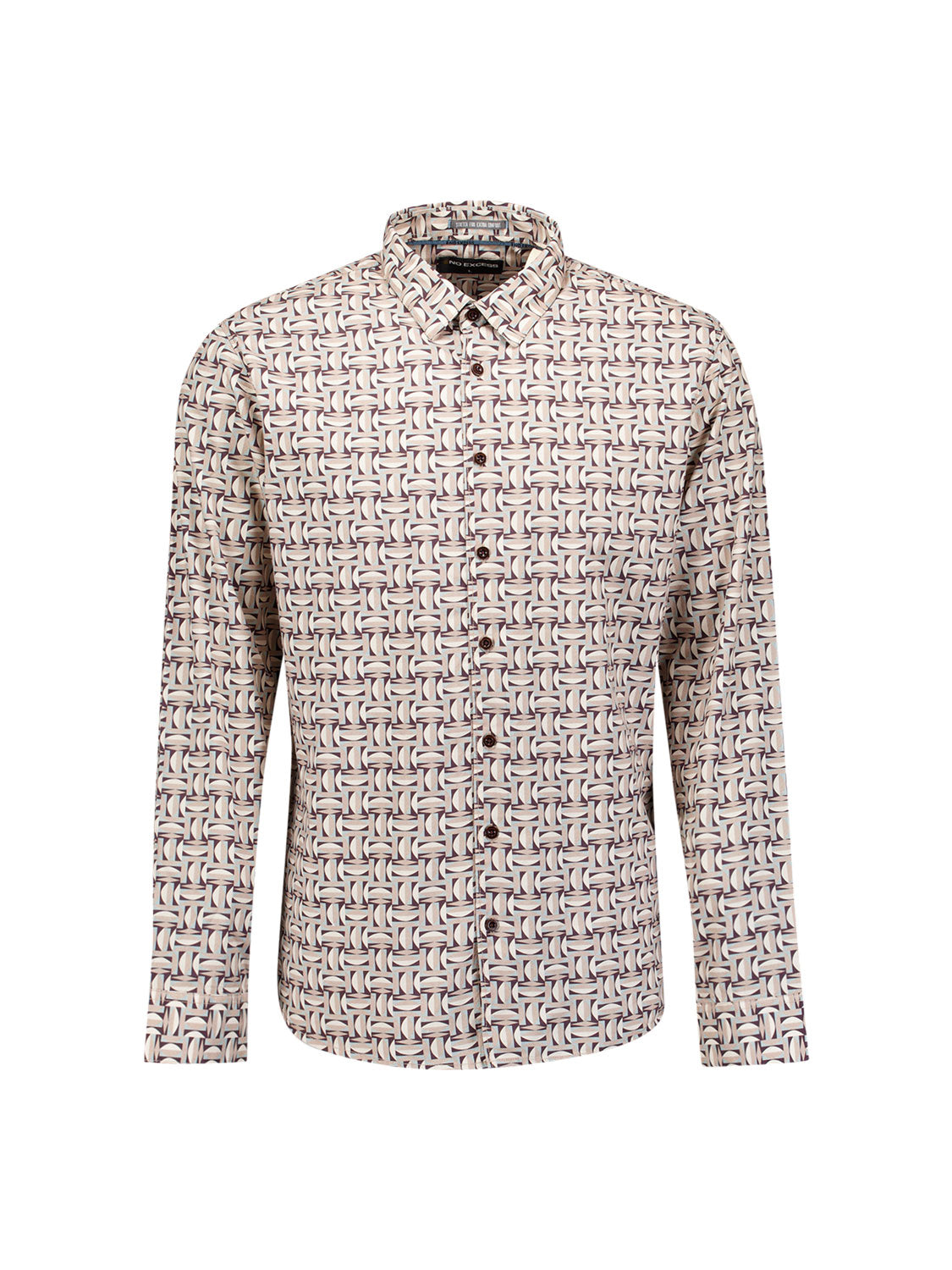 Overhemd Met Allover Print | Stone