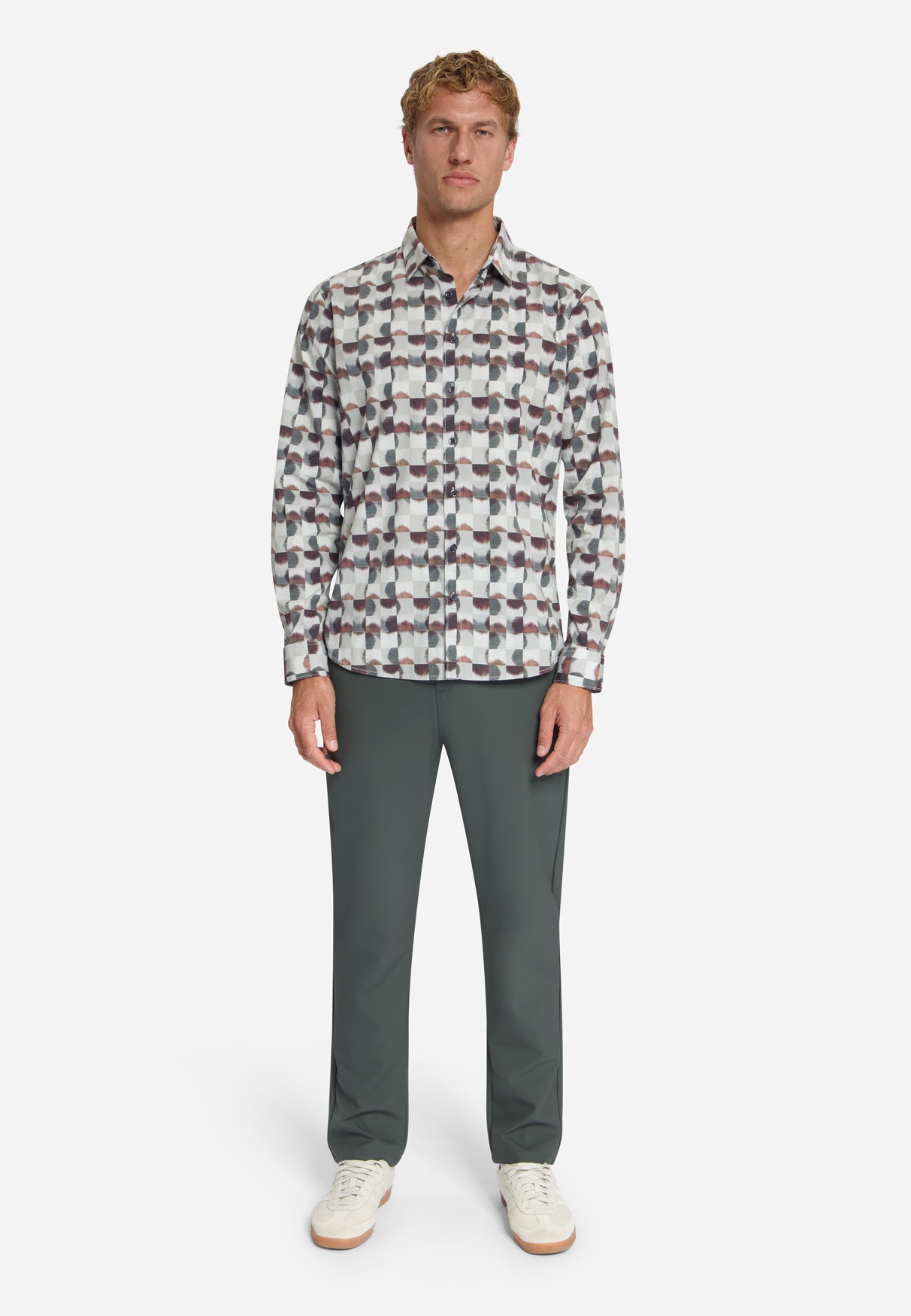 Shirt Stretch Allover Printed | Cayenne