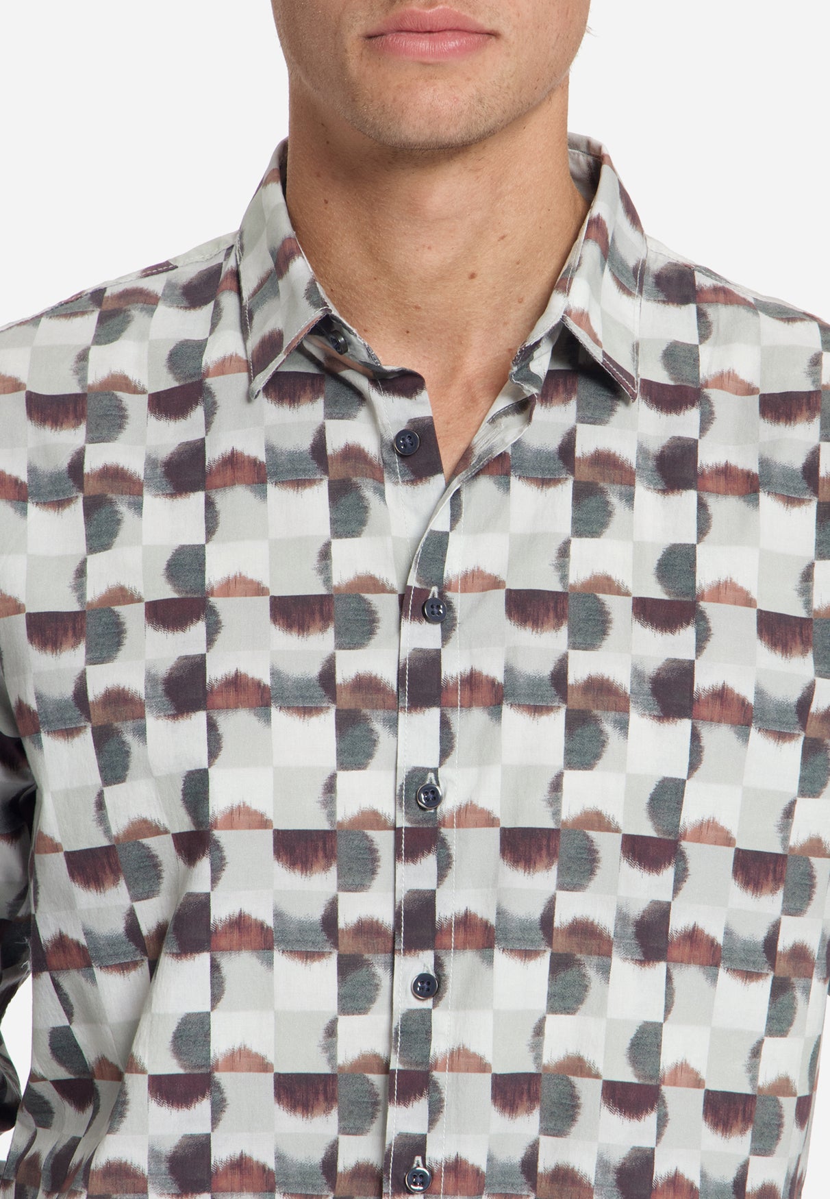Shirt Stretch Allover Printed | Cayenne