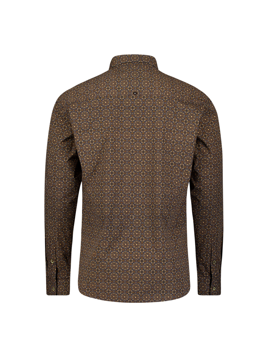 Chemise Stretch à Motif Géométrique | Caramel