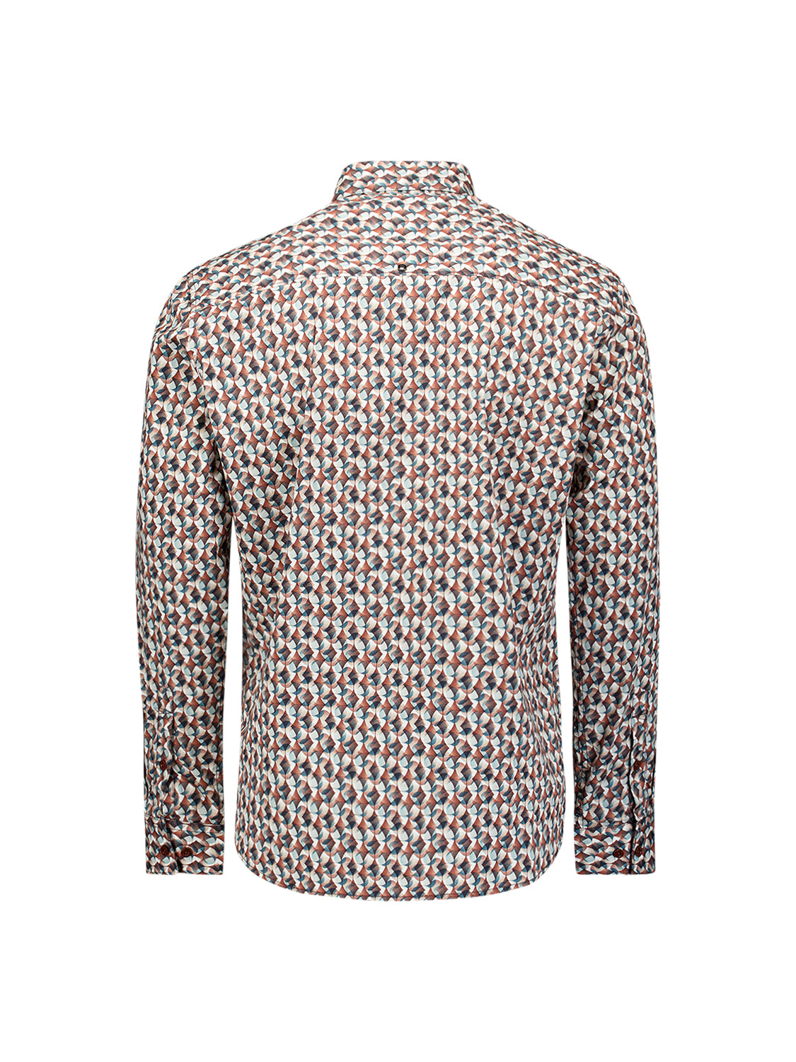 Chemise stretch à imprimé intégral | Caramel