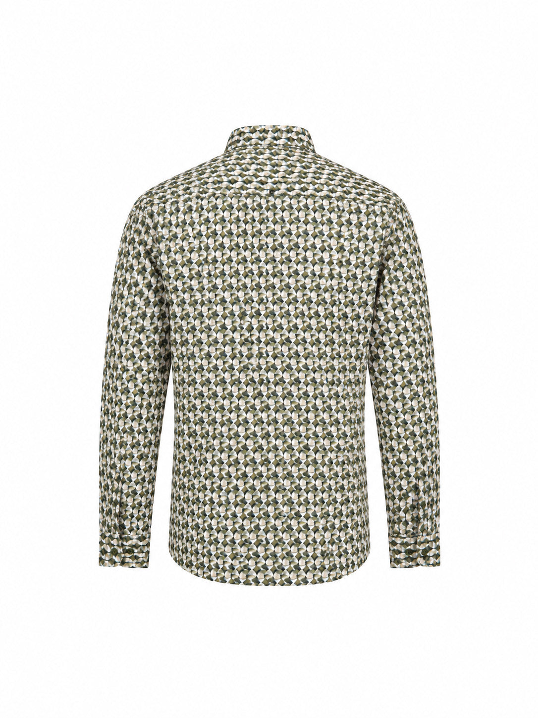 Chemise stretch à imprimé intégral | Moss