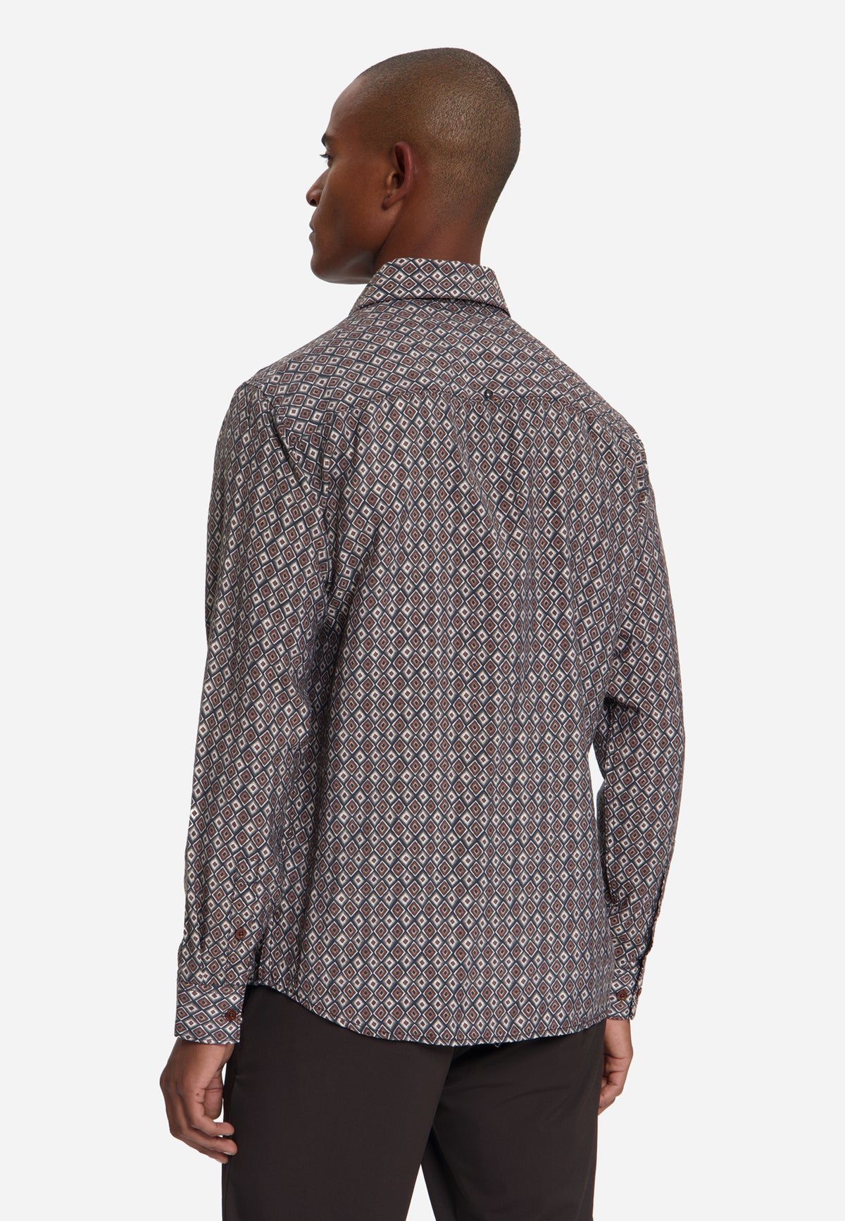 Overhemd met all-over print | Light Brown