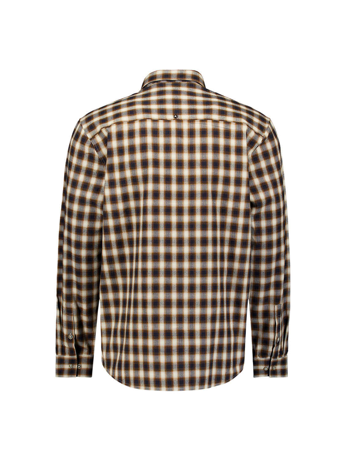 Chemise à carreaux en coton | Caramel
