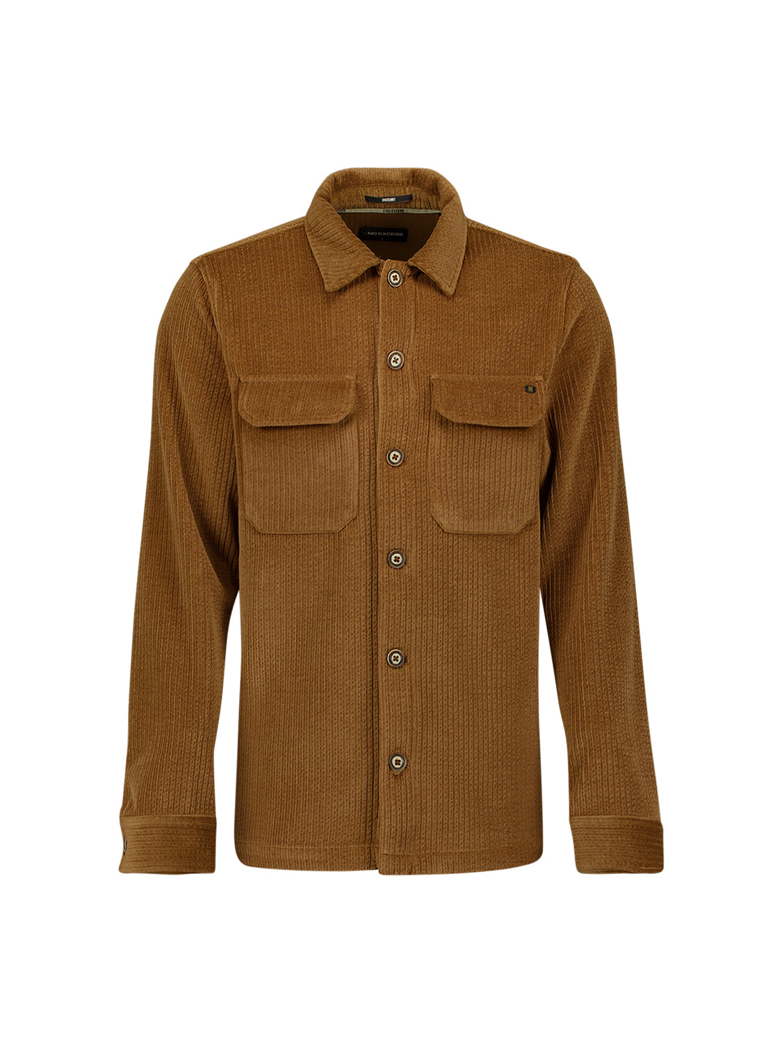 Surchemise en Velours Côtelé Stretch | Caramel