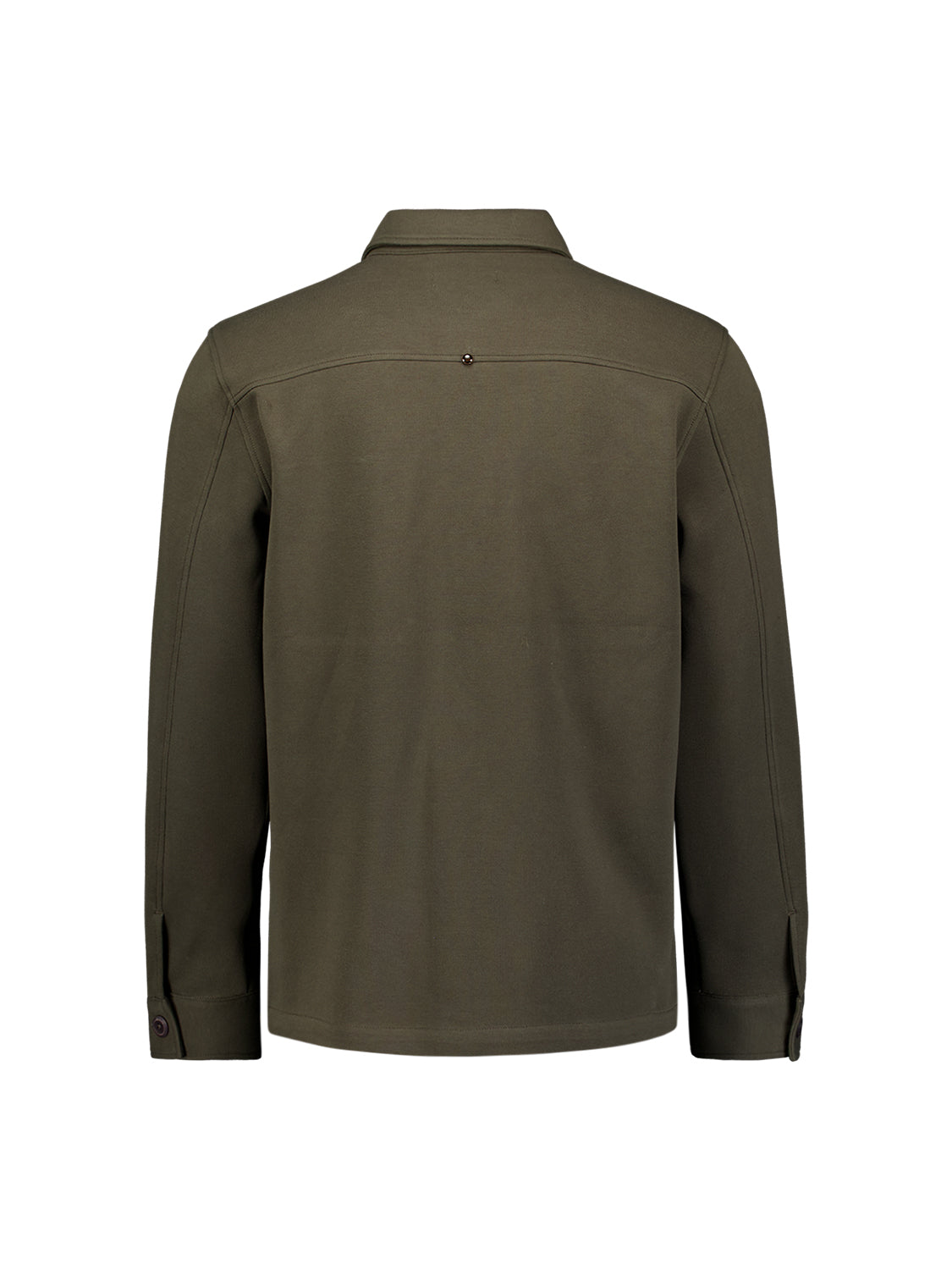 Piqué sweat overshirt | Army