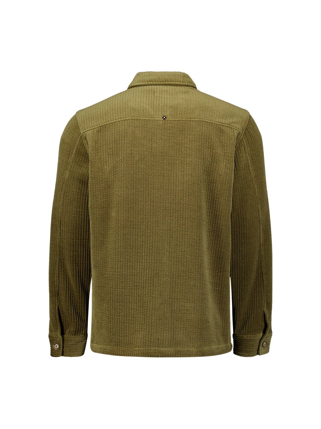 Surchemise en Velours Côtelé Stretch | Army