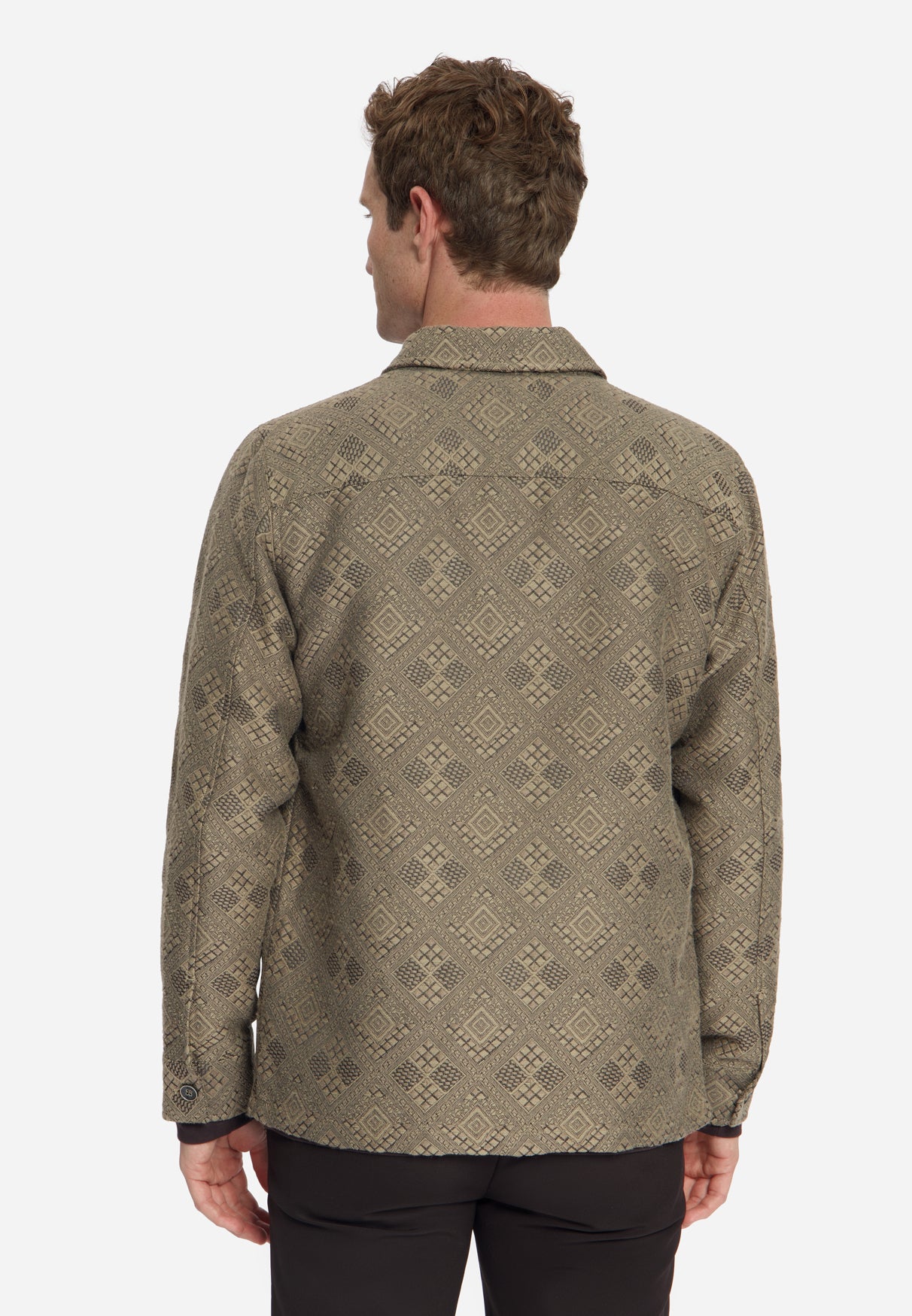 Surchemise en jacquard | Taupe