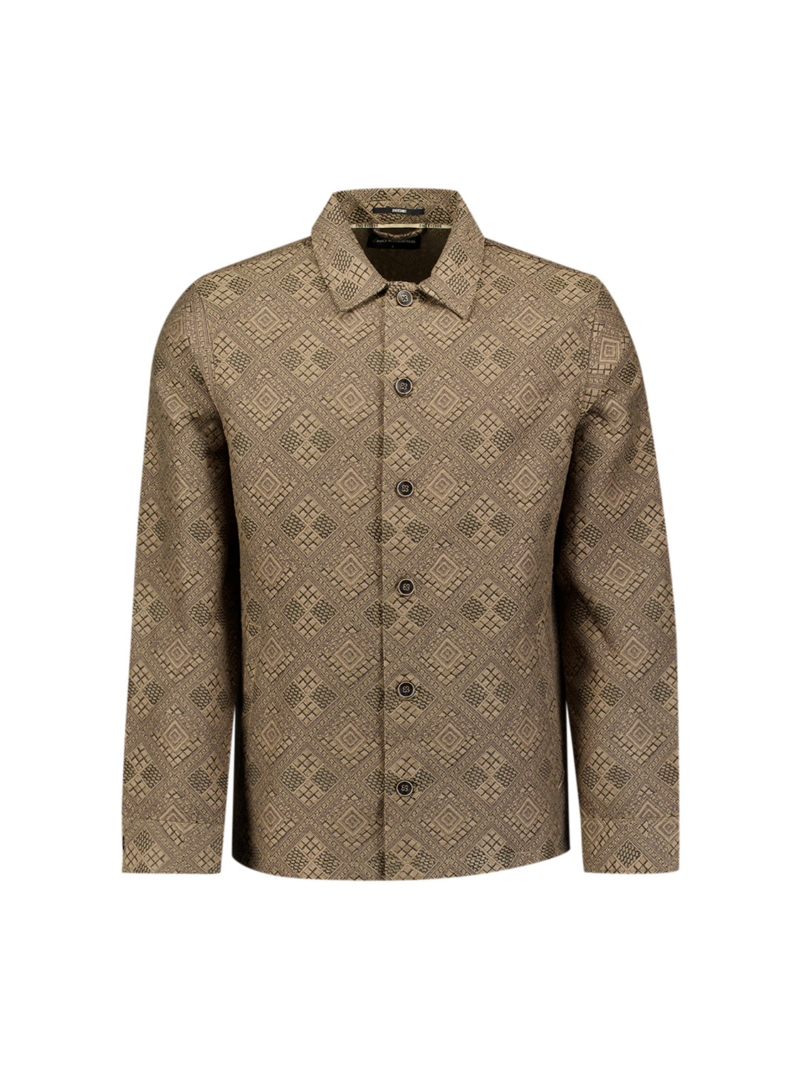 Surchemise en jacquard | Taupe