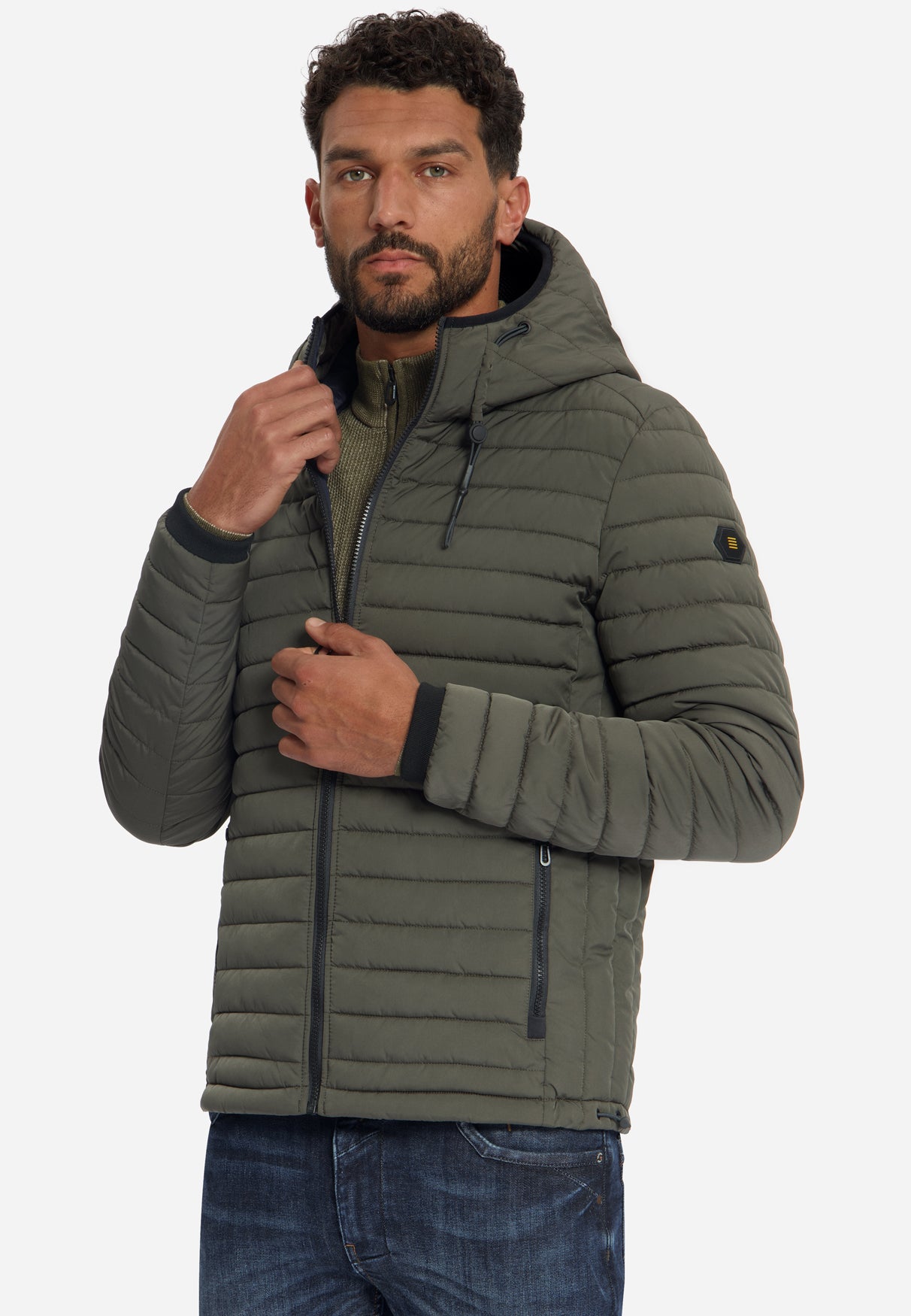 Gewatteerde Jas Met Capuchon | Army