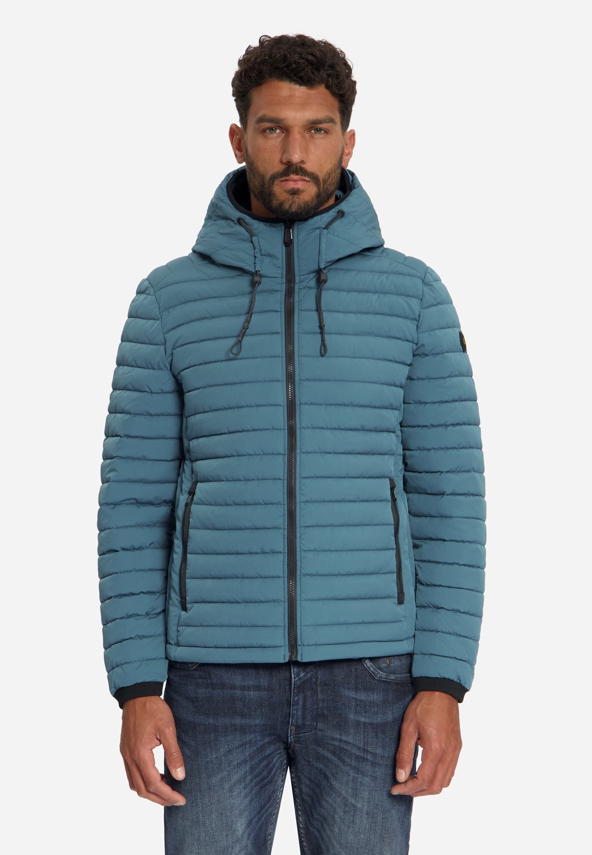 Gewatteerde Jas Met Capuchon | Shadow Blue