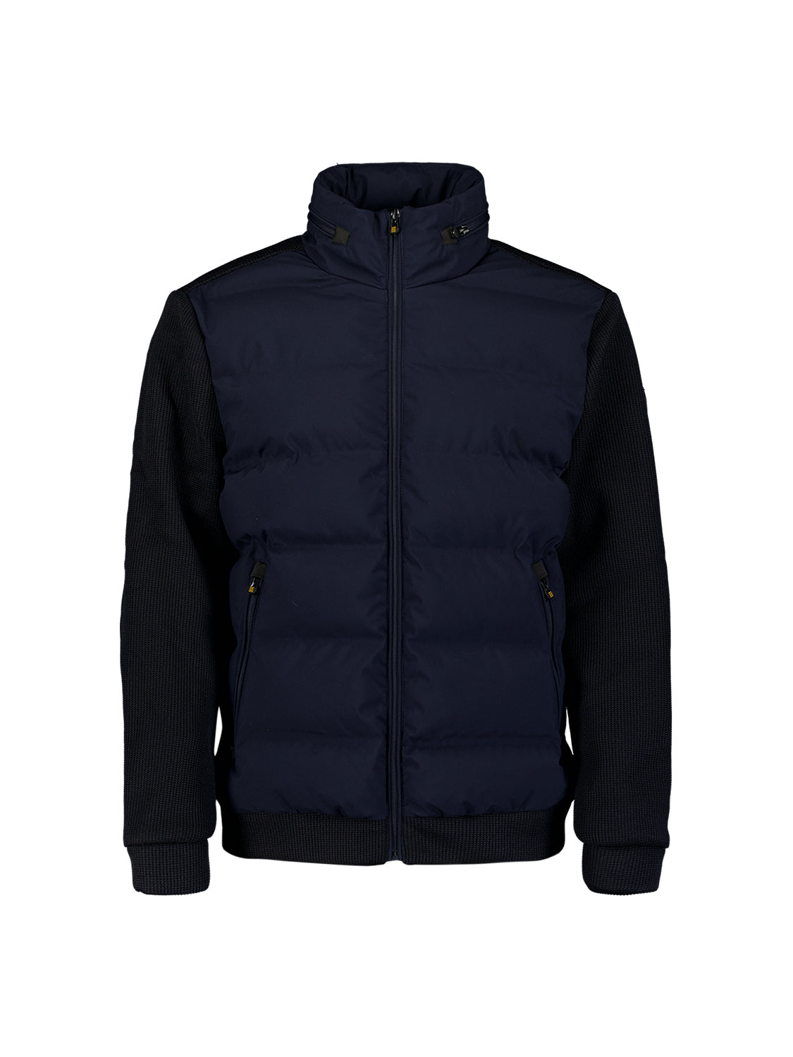 Jacket Short Fit Sealed Knitted Mix | Dark Night