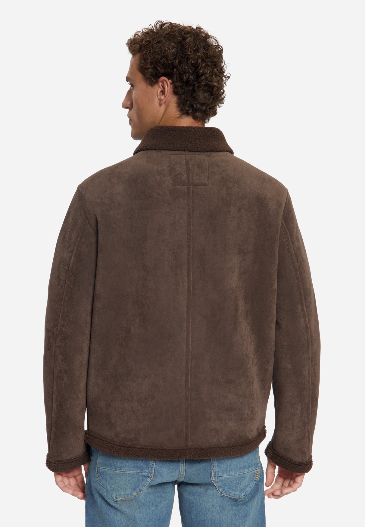 Jas met Suèdelook | Dark Brown