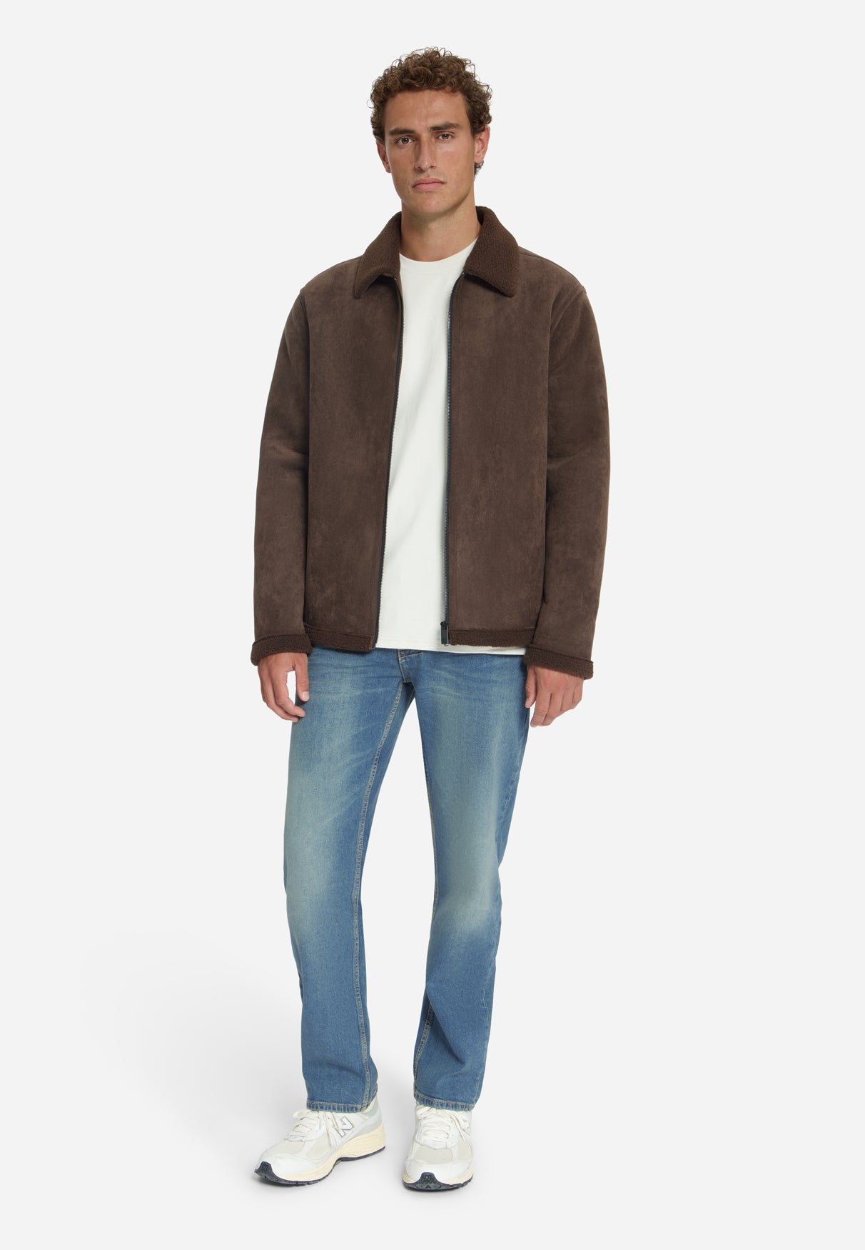 Jas met Suèdelook | Dark Brown