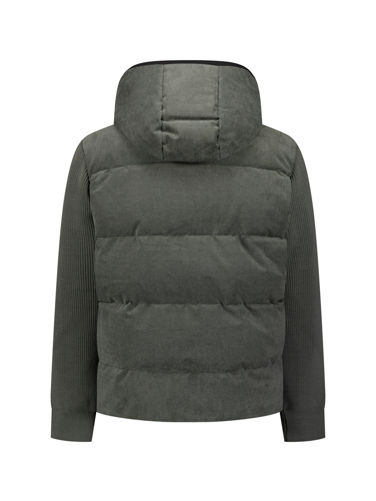 Veste à capuche en velours côtelé mélangé | Army
