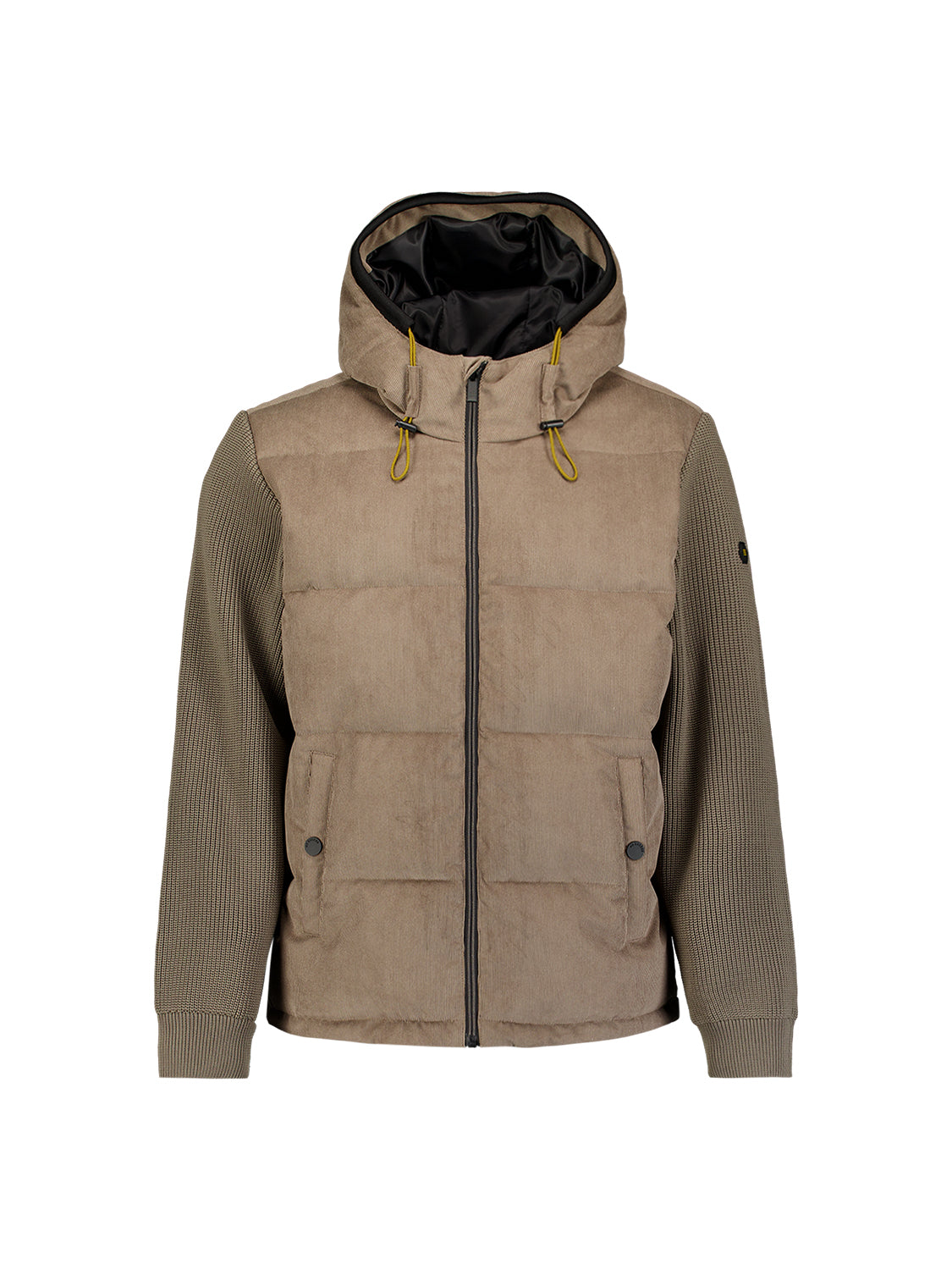 Veste à capuche en velours côtelé mélangé | Mud
