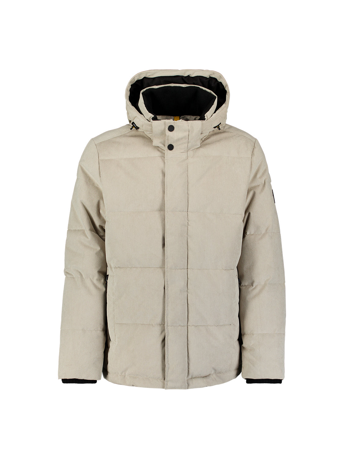 Veste à capuche en velours côtelé | Stone