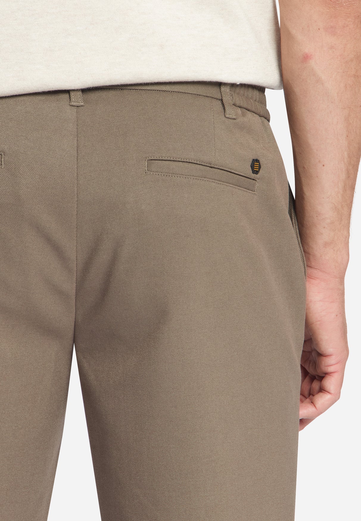 Stretch Twill Chinos | Light Brown