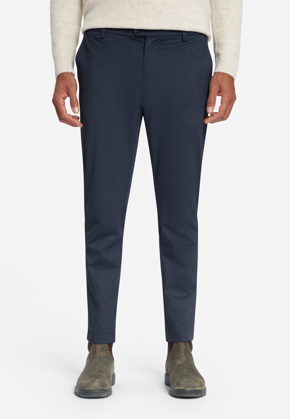 Jersey Melange Chino | Dark Night