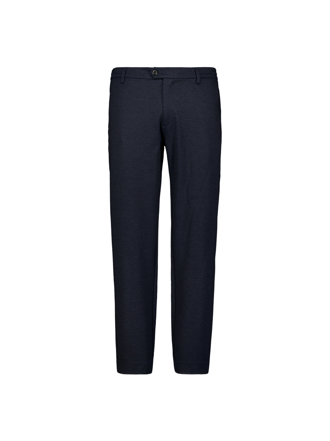 Broek van jersey in Melange-kleur, regular fit | Dark Night