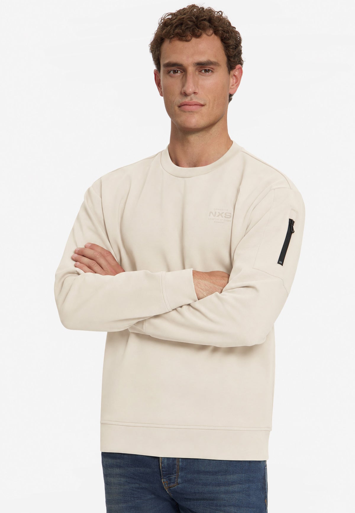 Sweater met ronde hals | Stone