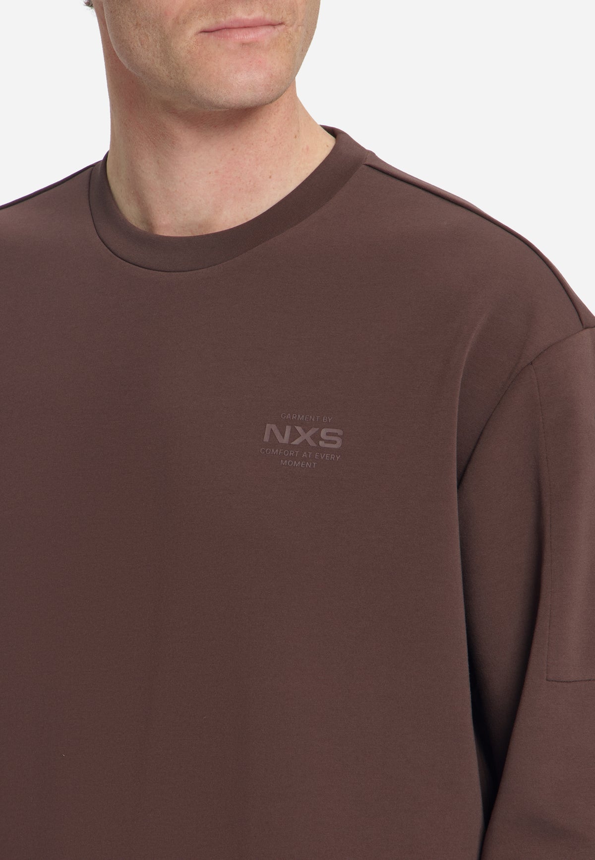 Crew Neck Sweater | Dark Brown