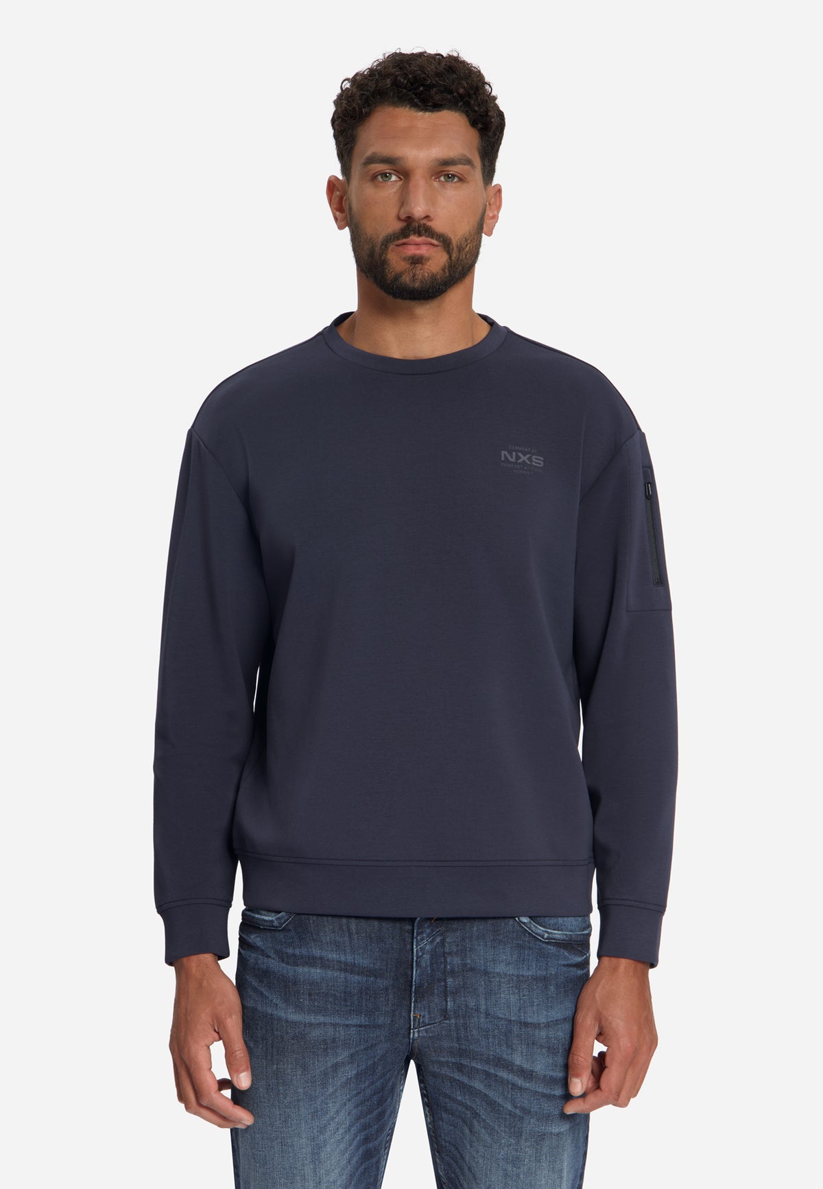 Sweater met ronde hals | Dark Night