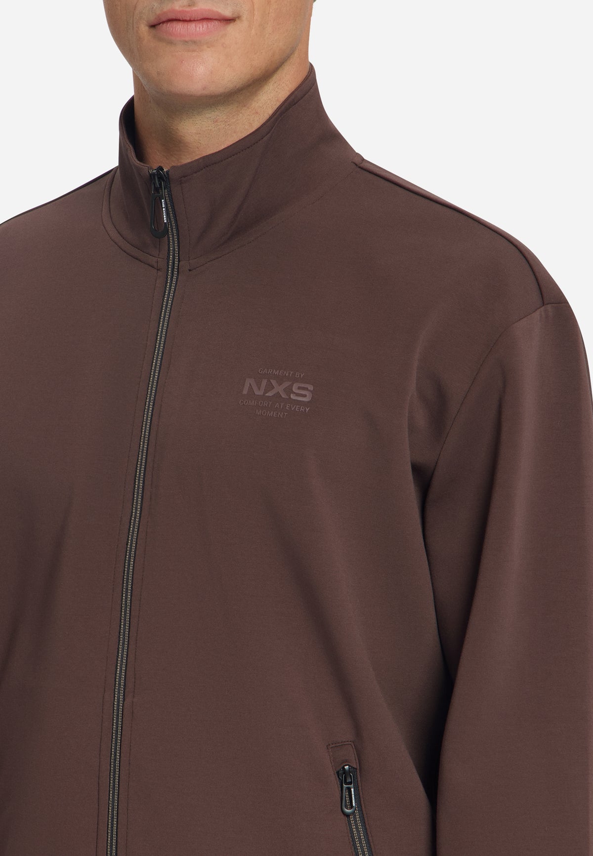 Full-Zip Sweater | Dark Brown